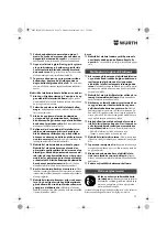 Предварительный просмотр 73 страницы Würth BM 10-E COMPACT Operating Instructions Manual