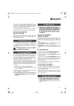 Предварительный просмотр 87 страницы Würth BM 10-E COMPACT Operating Instructions Manual