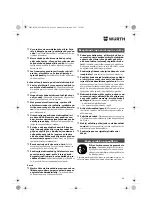 Предварительный просмотр 90 страницы Würth BM 10-E COMPACT Operating Instructions Manual