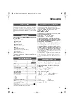 Предварительный просмотр 91 страницы Würth BM 10-E COMPACT Operating Instructions Manual