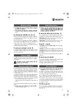 Предварительный просмотр 92 страницы Würth BM 10-E COMPACT Operating Instructions Manual