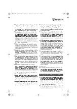 Предварительный просмотр 95 страницы Würth BM 10-E COMPACT Operating Instructions Manual