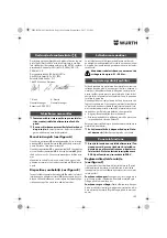 Предварительный просмотр 103 страницы Würth BM 10-E COMPACT Operating Instructions Manual