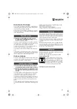 Предварительный просмотр 109 страницы Würth BM 10-E COMPACT Operating Instructions Manual