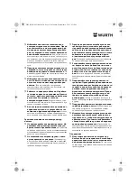 Предварительный просмотр 111 страницы Würth BM 10-E COMPACT Operating Instructions Manual