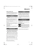 Предварительный просмотр 120 страницы Würth BM 10-E COMPACT Operating Instructions Manual