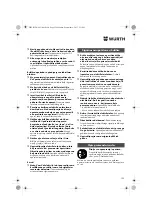 Предварительный просмотр 139 страницы Würth BM 10-E COMPACT Operating Instructions Manual