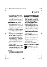 Предварительный просмотр 144 страницы Würth BM 10-E COMPACT Operating Instructions Manual