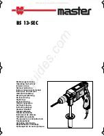 Preview for 1 page of Würth BS 13-SEC POWER Operating Instructions Manual