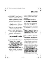 Предварительный просмотр 142 страницы Würth BS 14-A Compact Translation Of The Original Operating Instructions