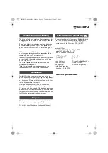 Preview for 10 page of Würth DSA 11-S Translation Of The Original Operating Instructions