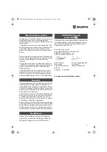 Preview for 13 page of Würth DSA 11-S Translation Of The Original Operating Instructions