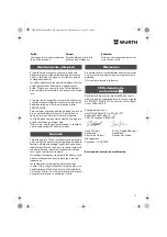 Preview for 19 page of Würth DSA 11-S Translation Of The Original Operating Instructions