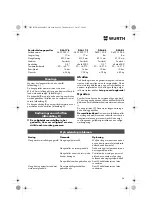 Preview for 24 page of Würth DSA 11-S Translation Of The Original Operating Instructions