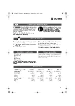 Preview for 26 page of Würth DSA 11-S Translation Of The Original Operating Instructions