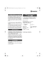 Preview for 28 page of Würth DSA 11-S Translation Of The Original Operating Instructions