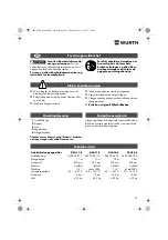 Preview for 29 page of Würth DSA 11-S Translation Of The Original Operating Instructions