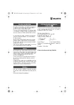 Preview for 34 page of Würth DSA 11-S Translation Of The Original Operating Instructions