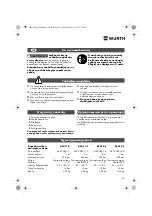 Preview for 38 page of Würth DSA 11-S Translation Of The Original Operating Instructions