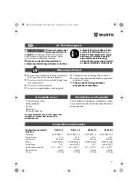 Preview for 47 page of Würth DSA 11-S Translation Of The Original Operating Instructions