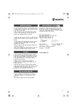 Preview for 52 page of Würth DSA 11-S Translation Of The Original Operating Instructions