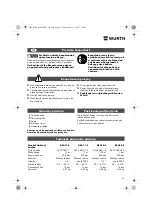 Preview for 53 page of Würth DSA 11-S Translation Of The Original Operating Instructions