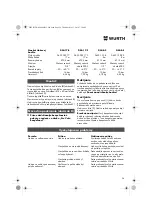 Preview for 54 page of Würth DSA 11-S Translation Of The Original Operating Instructions