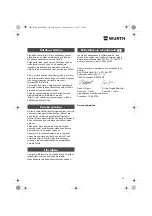 Preview for 55 page of Würth DSA 11-S Translation Of The Original Operating Instructions