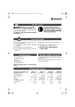 Preview for 59 page of Würth DSA 11-S Translation Of The Original Operating Instructions