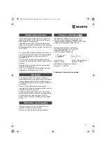 Preview for 61 page of Würth DSA 11-S Translation Of The Original Operating Instructions