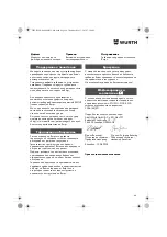 Preview for 64 page of Würth DSA 11-S Translation Of The Original Operating Instructions