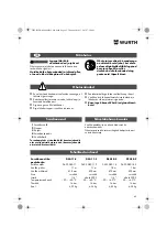 Preview for 65 page of Würth DSA 11-S Translation Of The Original Operating Instructions