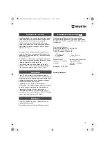 Preview for 70 page of Würth DSA 11-S Translation Of The Original Operating Instructions