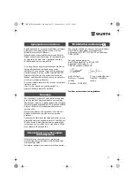 Preview for 73 page of Würth DSA 11-S Translation Of The Original Operating Instructions