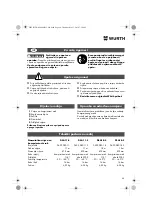 Preview for 80 page of Würth DSA 11-S Translation Of The Original Operating Instructions