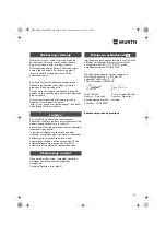 Preview for 82 page of Würth DSA 11-S Translation Of The Original Operating Instructions