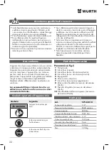 Preview for 22 page of Würth DSS 1/2" Premium Compact Translation Of The Original Operating Instructions