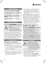 Preview for 30 page of Würth DSS 1/2" Premium Compact Translation Of The Original Operating Instructions