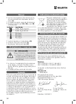 Preview for 38 page of Würth DSS 1/2" Premium Compact Translation Of The Original Operating Instructions