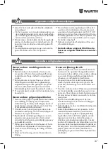 Preview for 47 page of Würth DSS 1/2" Premium Compact Translation Of The Original Operating Instructions