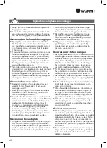 Preview for 48 page of Würth DSS 1/2" Premium Compact Translation Of The Original Operating Instructions