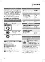 Preview for 50 page of Würth DSS 1/2" Premium Compact Translation Of The Original Operating Instructions