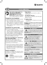 Preview for 81 page of Würth DSS 1/2" Premium Compact Translation Of The Original Operating Instructions