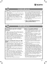 Preview for 89 page of Würth DSS 1/2" Premium Compact Translation Of The Original Operating Instructions