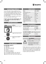 Preview for 92 page of Würth DSS 1/2" Premium Compact Translation Of The Original Operating Instructions