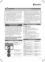 Preview for 99 page of Würth DSS 1/2" Premium Compact Translation Of The Original Operating Instructions