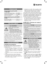 Preview for 100 page of Würth DSS 1/2" Premium Compact Translation Of The Original Operating Instructions