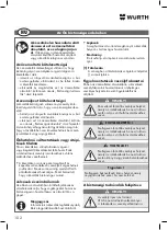 Preview for 102 page of Würth DSS 1/2" Premium Compact Translation Of The Original Operating Instructions