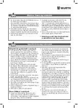 Preview for 103 page of Würth DSS 1/2" Premium Compact Translation Of The Original Operating Instructions