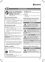 Preview for 109 page of Würth DSS 1/2" Premium Compact Translation Of The Original Operating Instructions